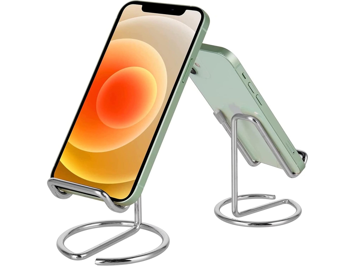 Suporte de Mesa para Celular, Metal, Compatível com Todos os Modelos AQUAFORGE