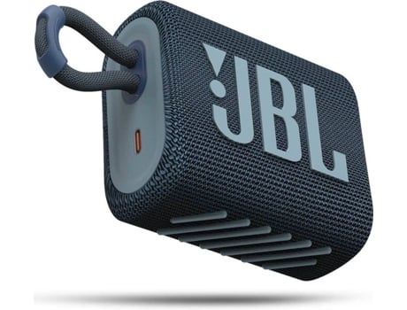 Coluna Bluetooth JBL Go 3 (Autonomia: até 5 h - Azul)