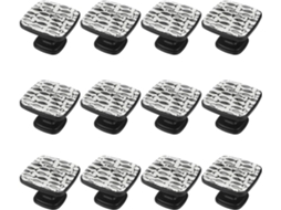Puxadores Quadrados Para Armários De Cozinha, Puxadores Para Gavetas De Cômoda, 12 Peças, Peixe Preto E Branco