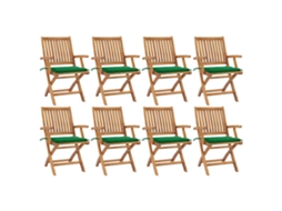 Folding Chair, Folding Chairs Vidaxl Verde Madeira (n/a)