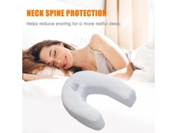 Almohada Terapéutica Pro Para Dormir De Lado Com Pérolas De Ar Em Forma De U Para Pescoço E Espalda