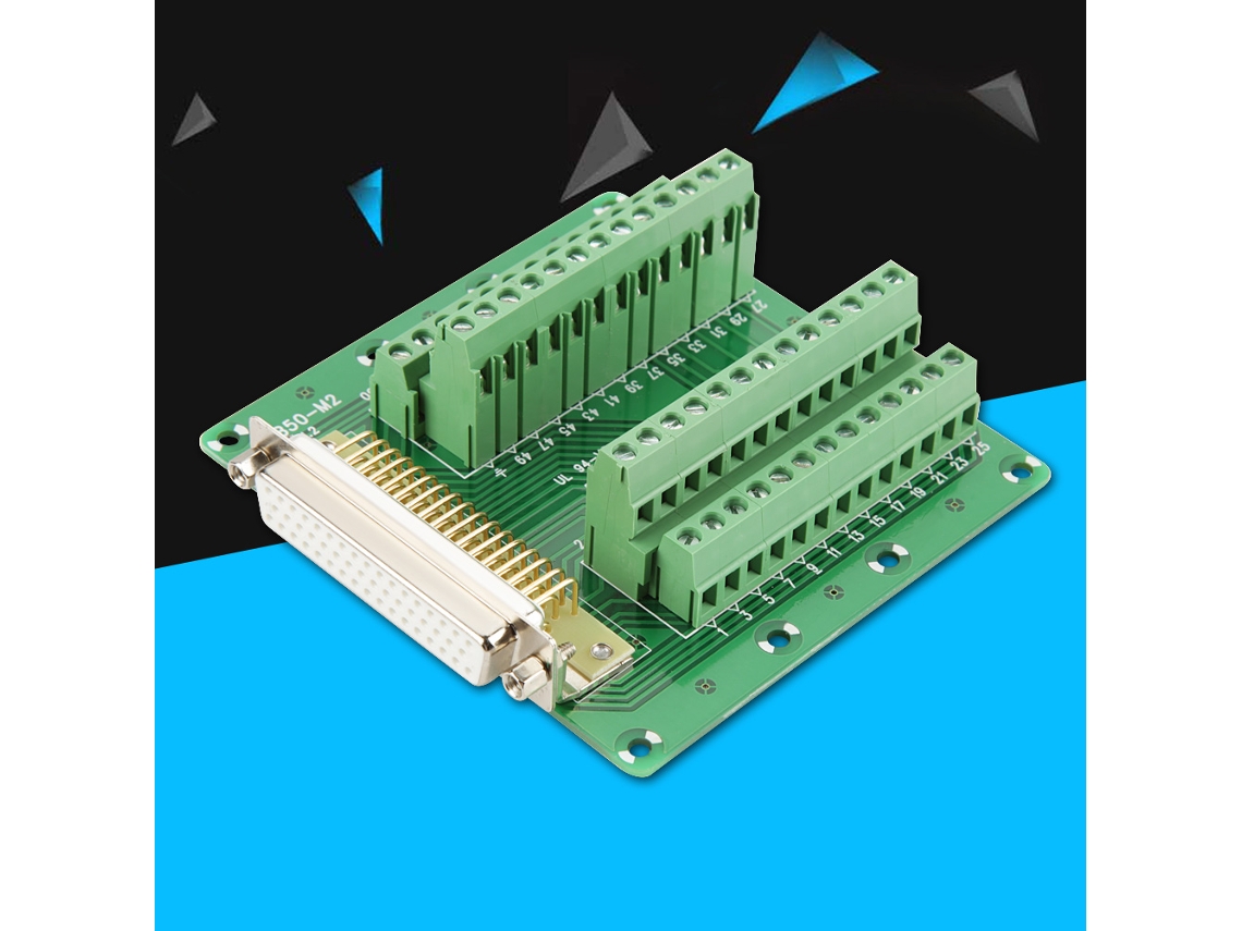 Laxiscreed Db50 D Conector Divisor Terminal Para Controlador Em Trilho Din De Alta Qualidade