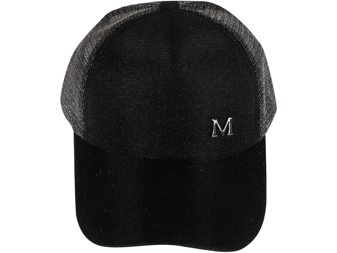 Boné De Beisebol Preto Simples, Leve E Ajustável Para Mulheres.