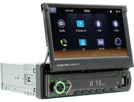 Rádio Auto Multimedia 1DIN 7'' BELSON BS-574W Carplay Touch Bluetooth