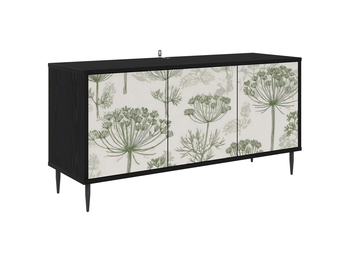 Vidaxl Gabinete Para Tv Gotha 102 X 33 X 51 Cm Carvalho Preto