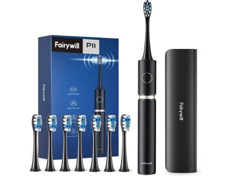 Escova de Dentes Elétrica FAIRYWILL P11 Preto (62000 VPM)