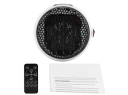 Aquecedor Mini Laxiscreed Com Controle Remoto, Perfeito Para Espaços Pequenos, Compatível Com Várias Voltagens