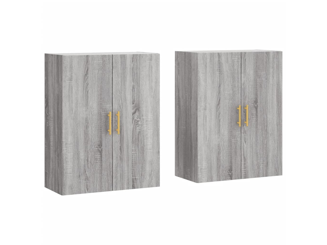 Wall Mounted Cabinet, Wall Mounted Cabinets Vidaxl Cinzeto Madeira Processada (n/a)