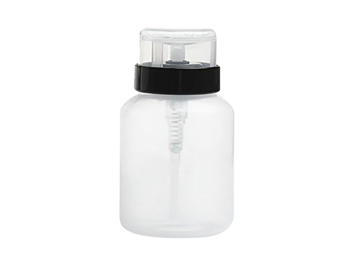 Garrafa Dispensadora Com Bomba Portátil 200ml Para Remoção De Esmalte De Unhas E Loção (preta)