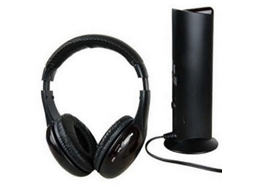 Yuru fone de Ouvido Sem Fio 5 em 1 para Ipod Mp3 Fm Tv Pc com Estabilidade de Frequência e Alcance de 10 Metros