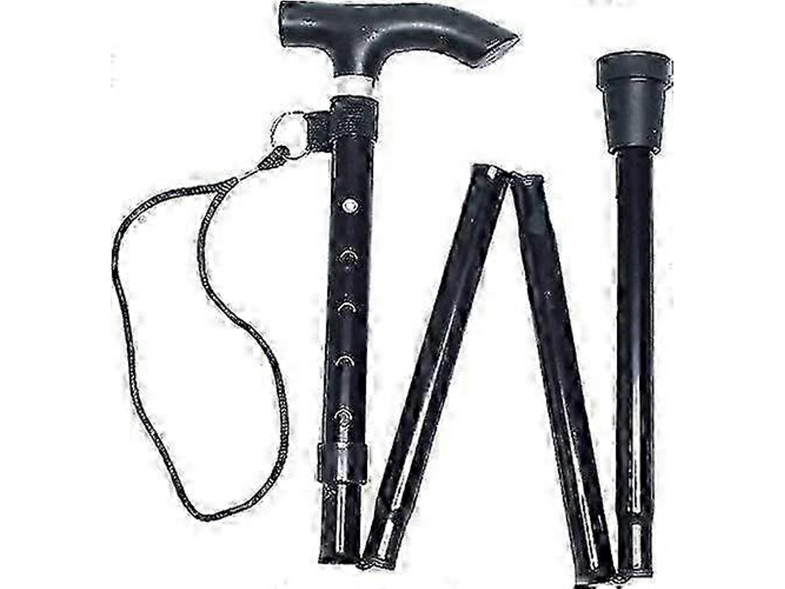 Bengala Dobrável Ajustável - Auxílio De Mobilidade Flexível E Durável, Suporte Para Cuidados De Saúde, 84-94 Cm (33-37 Polegadas)