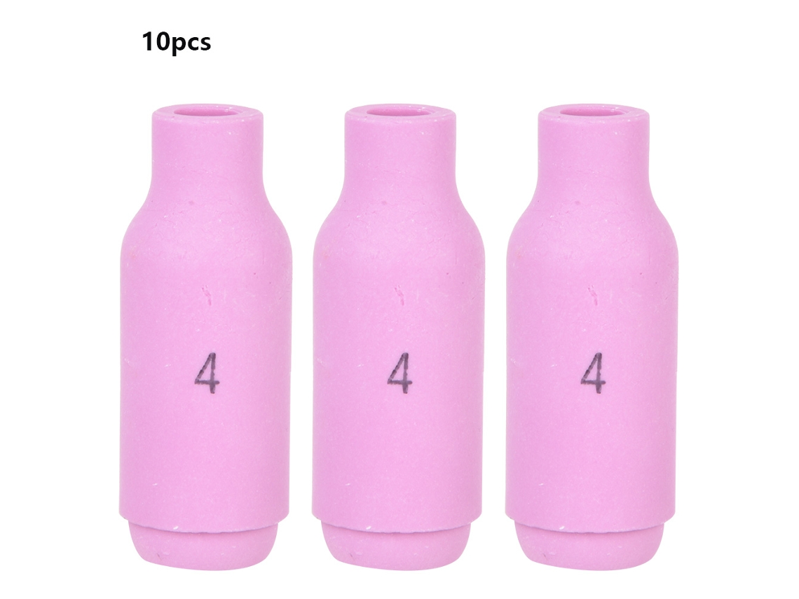 Conjunto De 10 Peças De Bicos Cerâmicos Tig 10n45 Para Soldadura Com Marca Laxiscreed, Compatíveis Com Tochas Wp-17/18