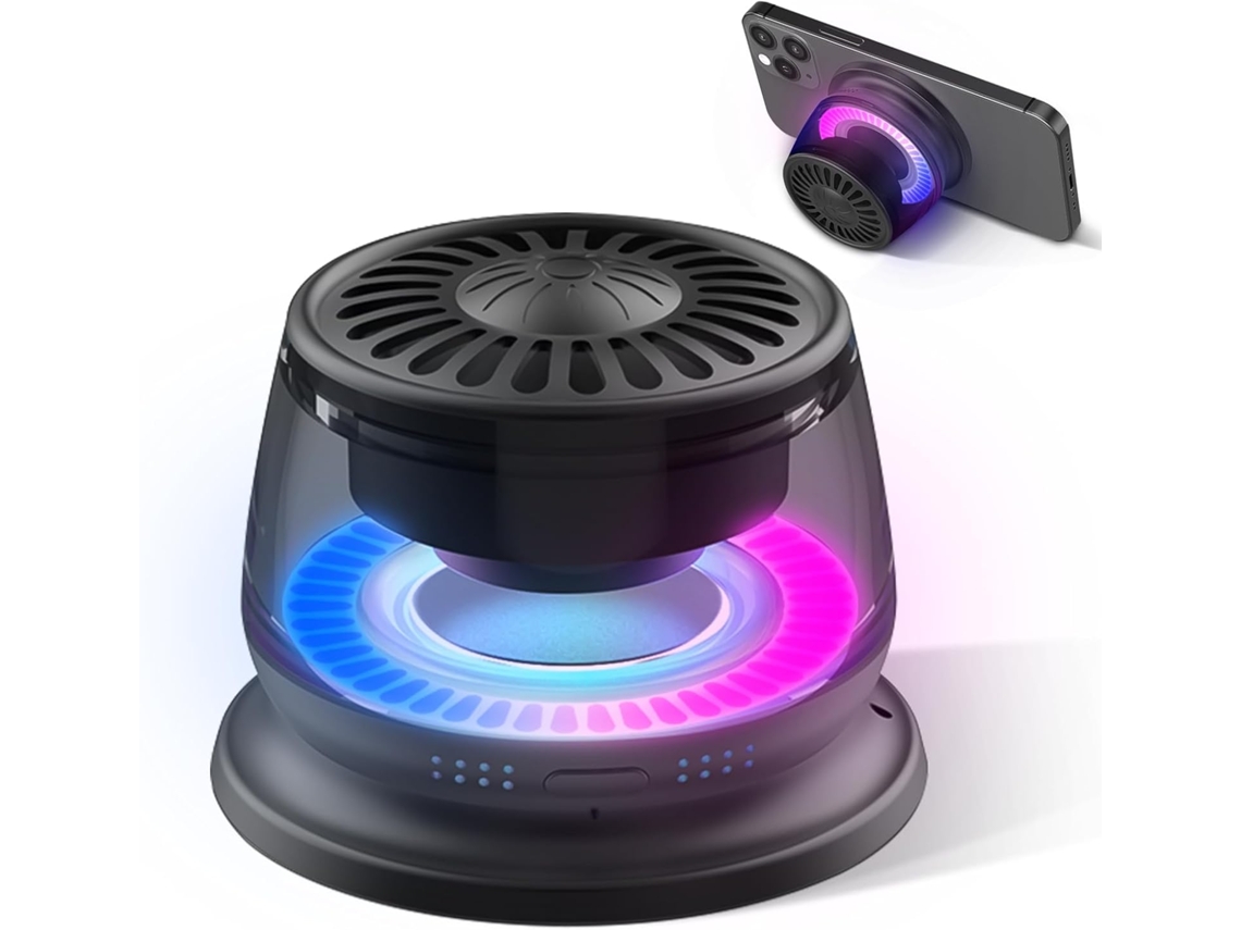 Caixa de Som Bluetooth RGB com Suporte AQUAFORGE