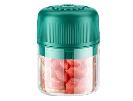 Mini Espremedor De Alho Elétrico Processador De Alimentos Picador Sem Fio Poderoso Recarregável Por Usb 250ml Verde Veanxin Vaenxin