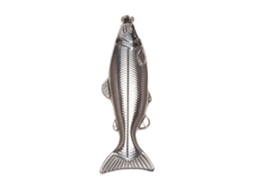 1 Set Frasco De Cinto Em Forma De Peixe 5oz De Aço Inoxidável Para Outdoor