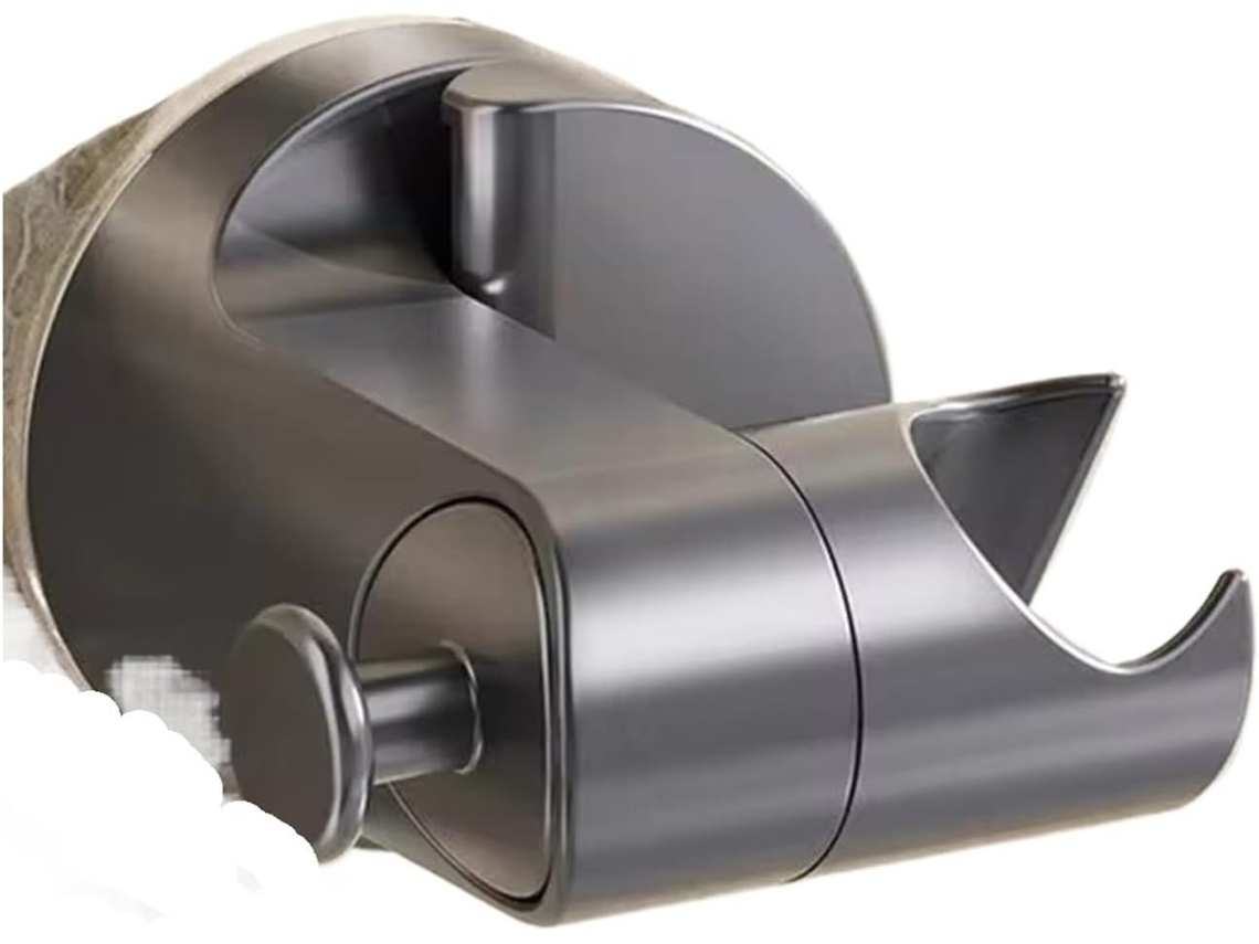 Suporte Para Chuveiro 360° Ajustável Com Ventosa 2 Peças Acessórios Banheiro Cinza