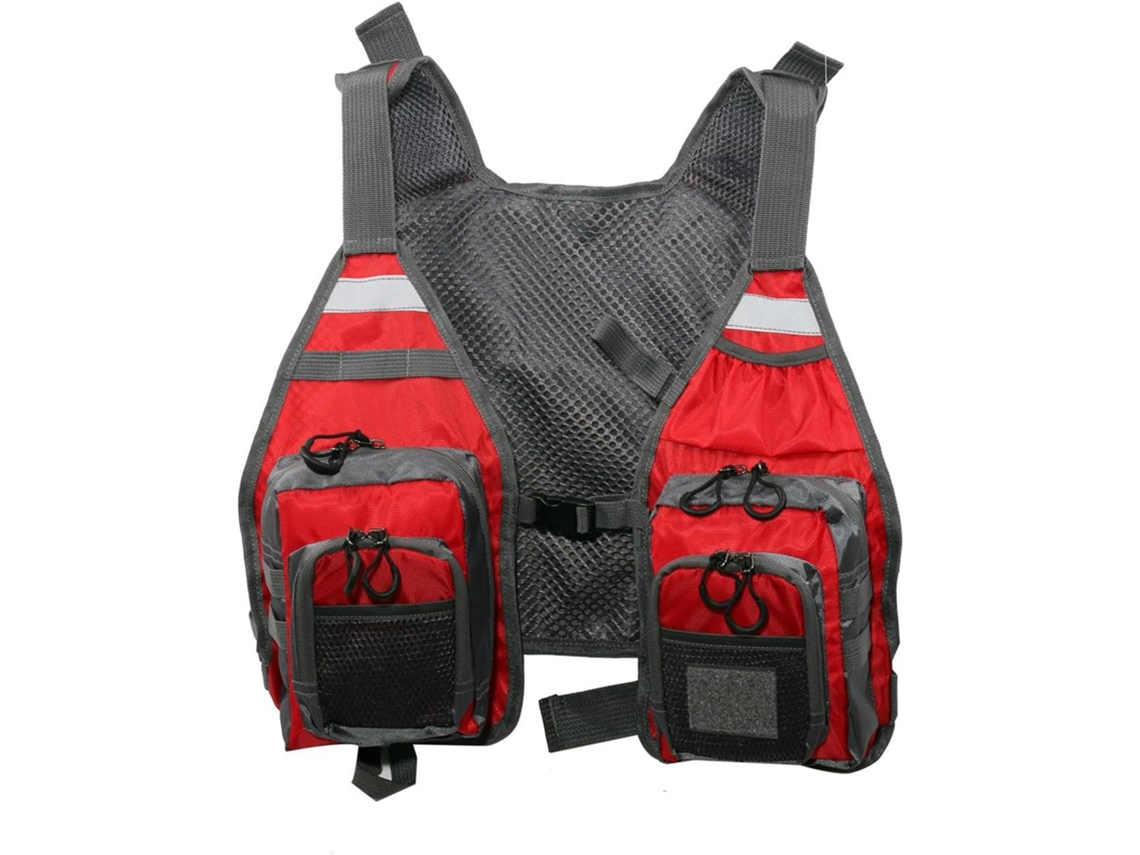 Colete SFUSHOS de pesca com mosca, múltiplos bolsos