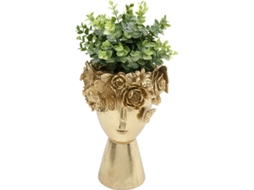 Vaso Flowercrown Dourada 20 cm