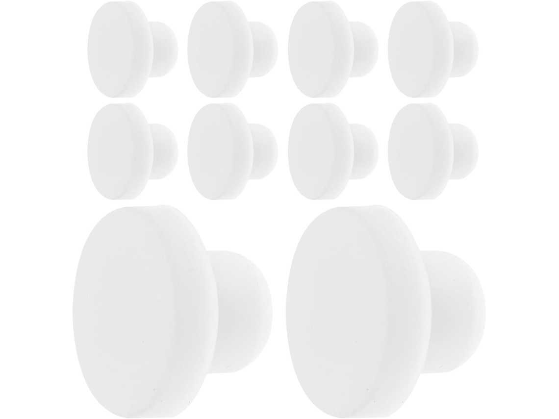 Tampas De Silicone Sólido Veemoon 12mm, Reutilizáveis E Duráveis, Adequadas Para Saleiros E Pimenteiros, Vedação