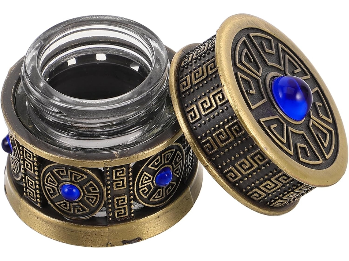 Pote De Creme Ciieeo Recarregável Em Metal E Vidro, 10g, À Prova De Vazamentos E Resistente, Com Design Luxuoso.