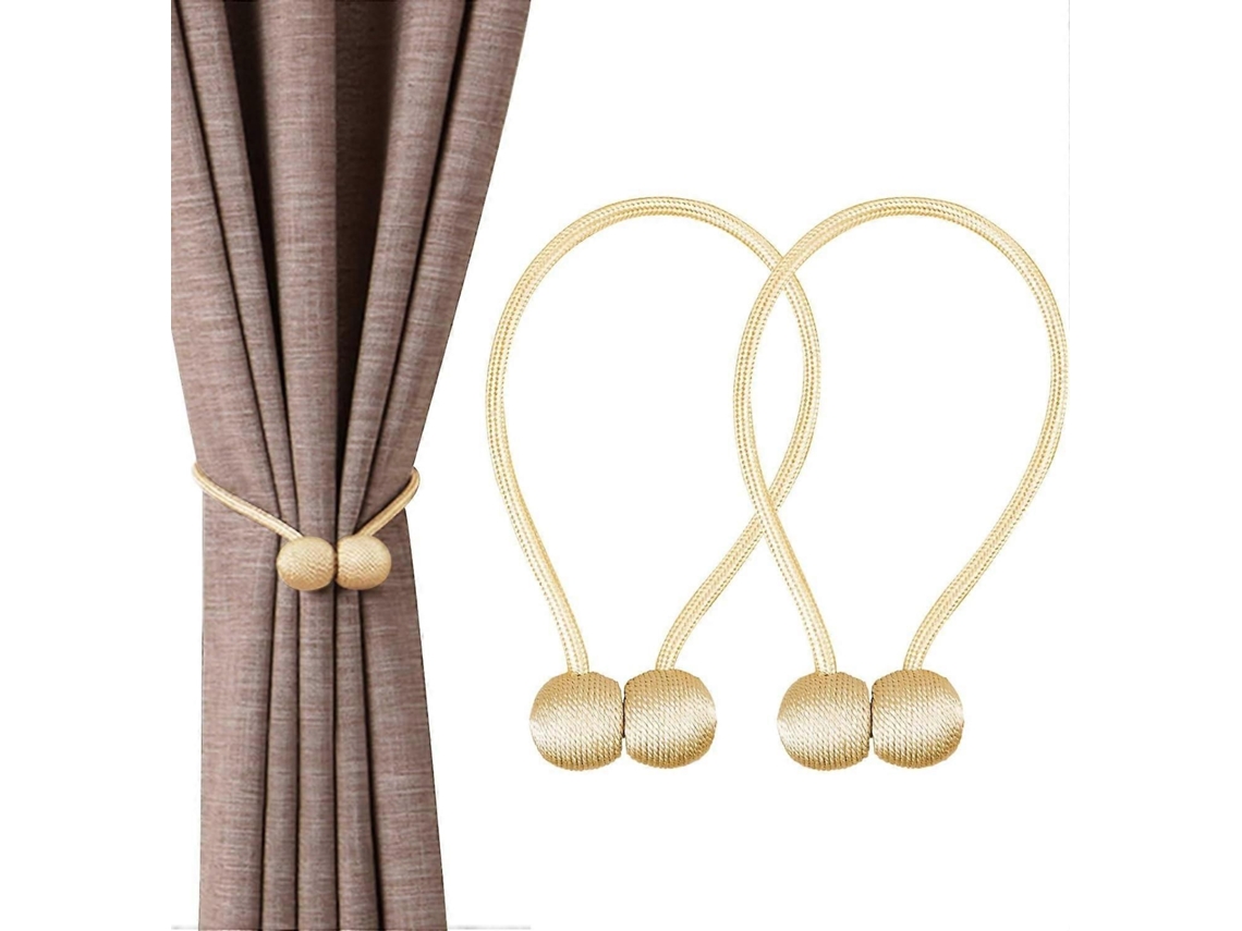 Prendedor De Cortina Magnético Decorativo, 16 Polegadas