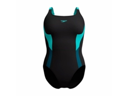 Fato De Banho Mulher Speedo Shaping Solid Splice (preto)