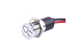 12v 14mm Led Indicador Painel Painel De Aviso Luz De Névoa Sinal De Virada Moto Carro Barco Vermelho Azul Verde