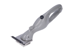 Pincel de Grelha de Aço Inoxidável com Design Ergonômico para Limpeza de Churrasco | S/MARCA