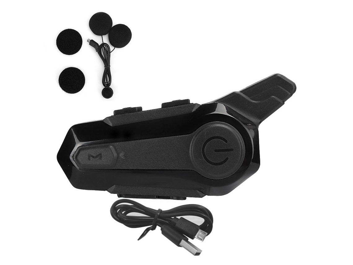 Fone De Ouvido Bluetooth Para Capacete De Moto Com Rádio Sem Fio Equipamento Ciclismo Música