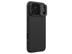 Capa Nillkin Para Iphone 17 Pro Max Com Tampa Deslizante Para A Câmera - Preta