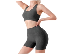Conjunto De Roupa De Ioga Feminina, Confortável, Composto Por Shorts E Regata.