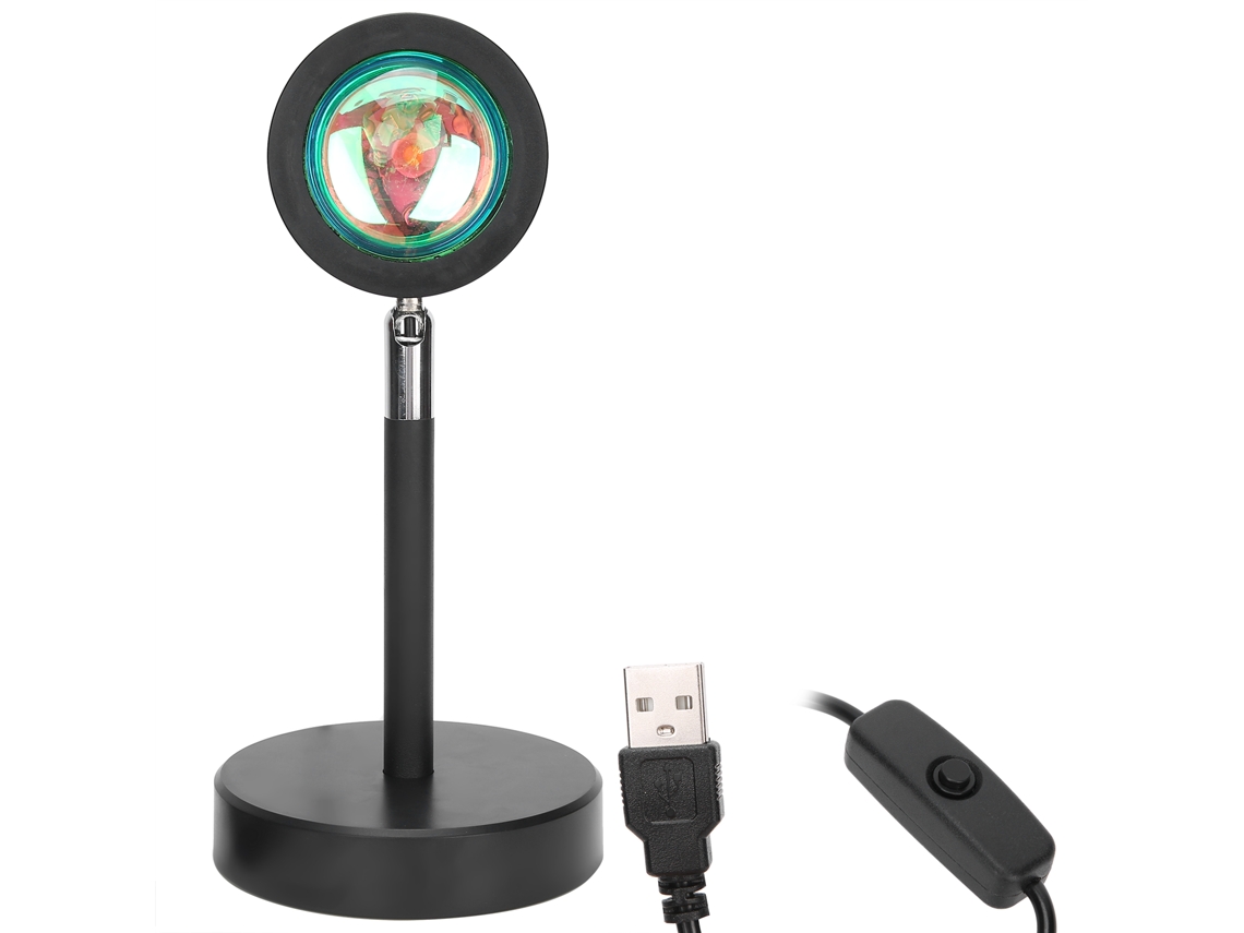 Lâmpada de Projeção Usb com Rotação Ajustável, Led, Ideal para Transmissões Ao Vivo no Quarto BRILVIBERA