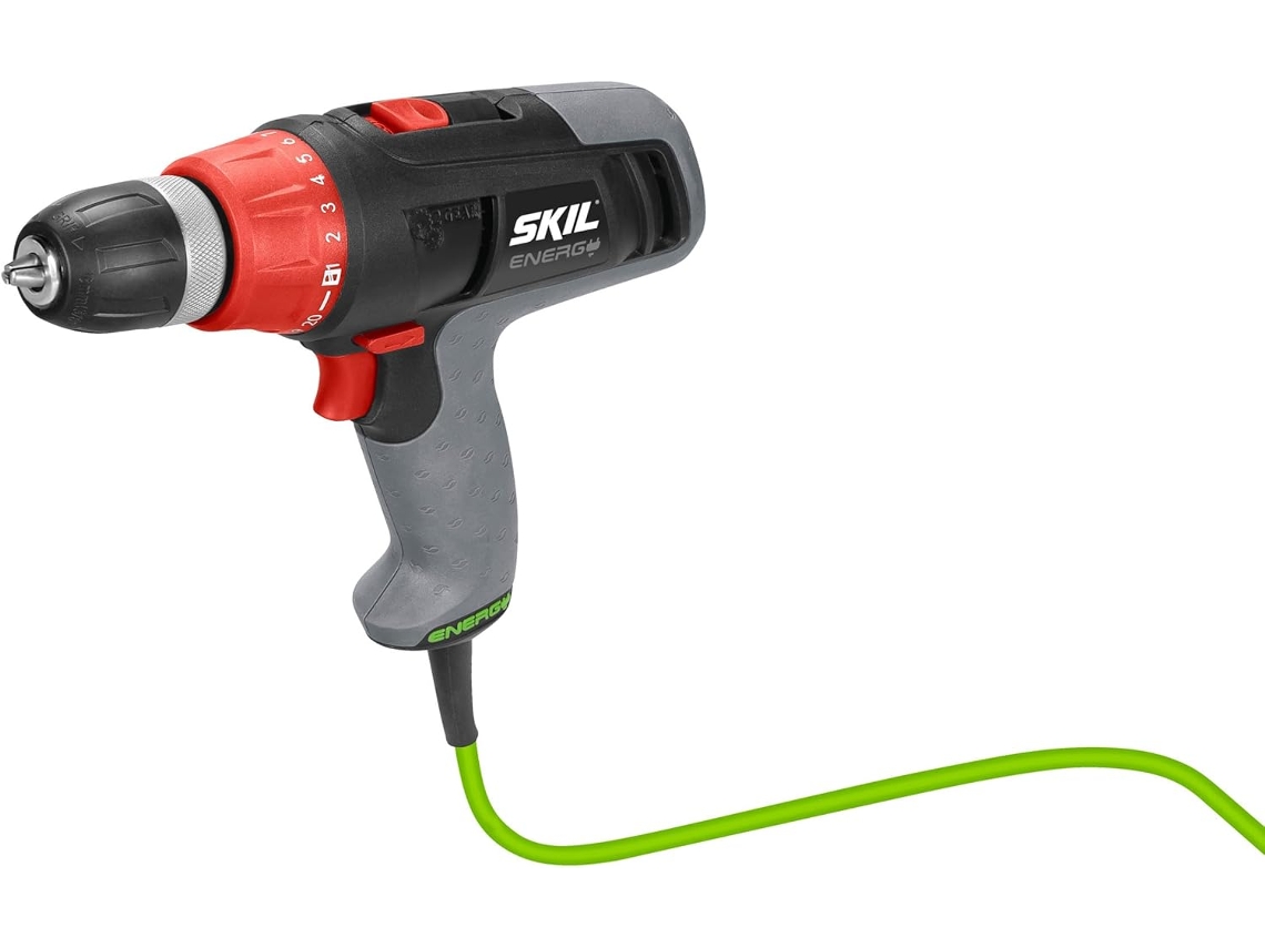 Topbathy Furadeira/parafusadeira com Fio Skil 6221aa Energy Line 2 Velocidades (cabo de 6 Metros, 38 Nm)