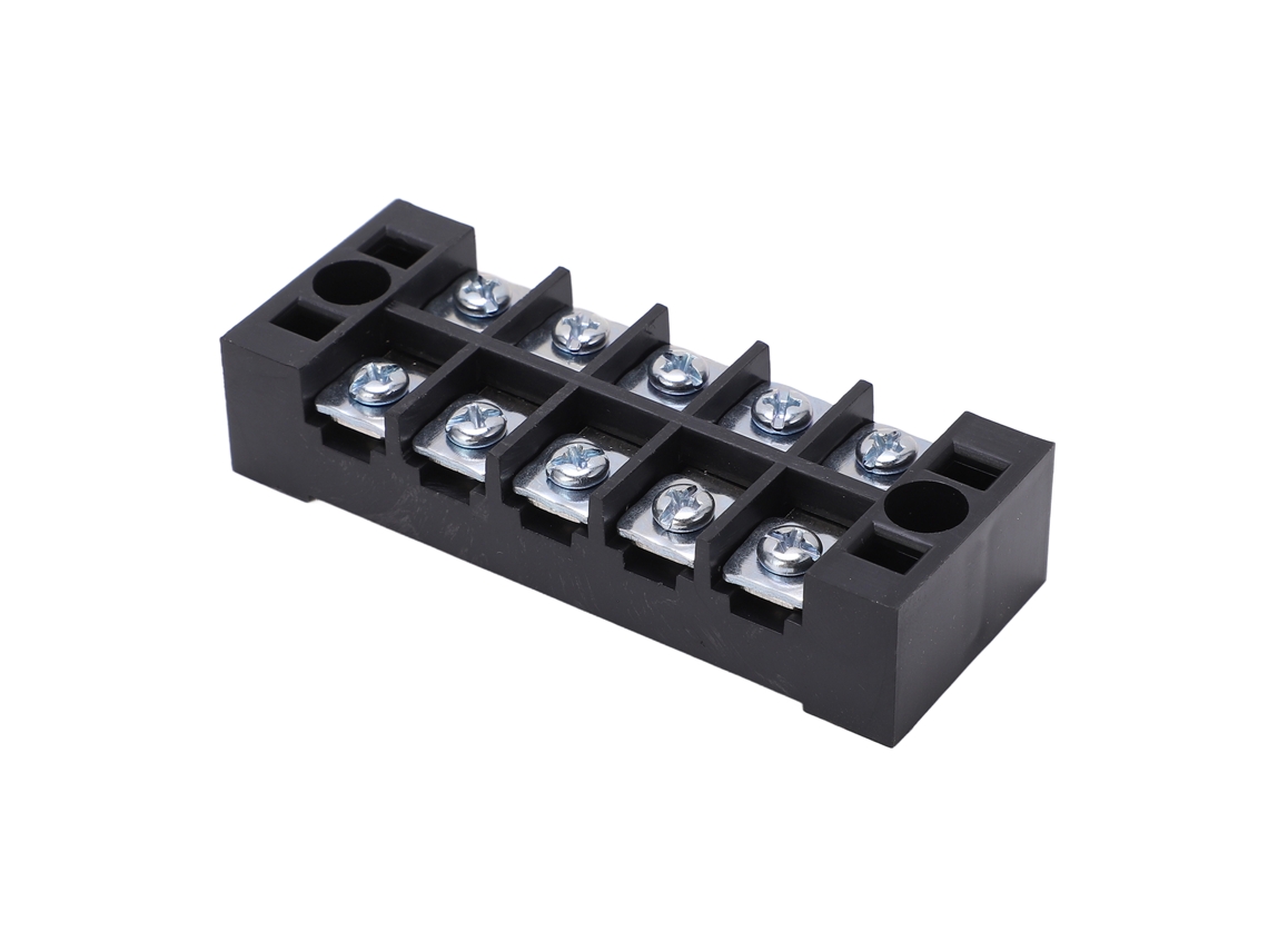 Blocos de terminais Tb-2505l (50 peças), 5 posições, duas fileiras, latão, 25 A, 600 V, para caixas de distribuição