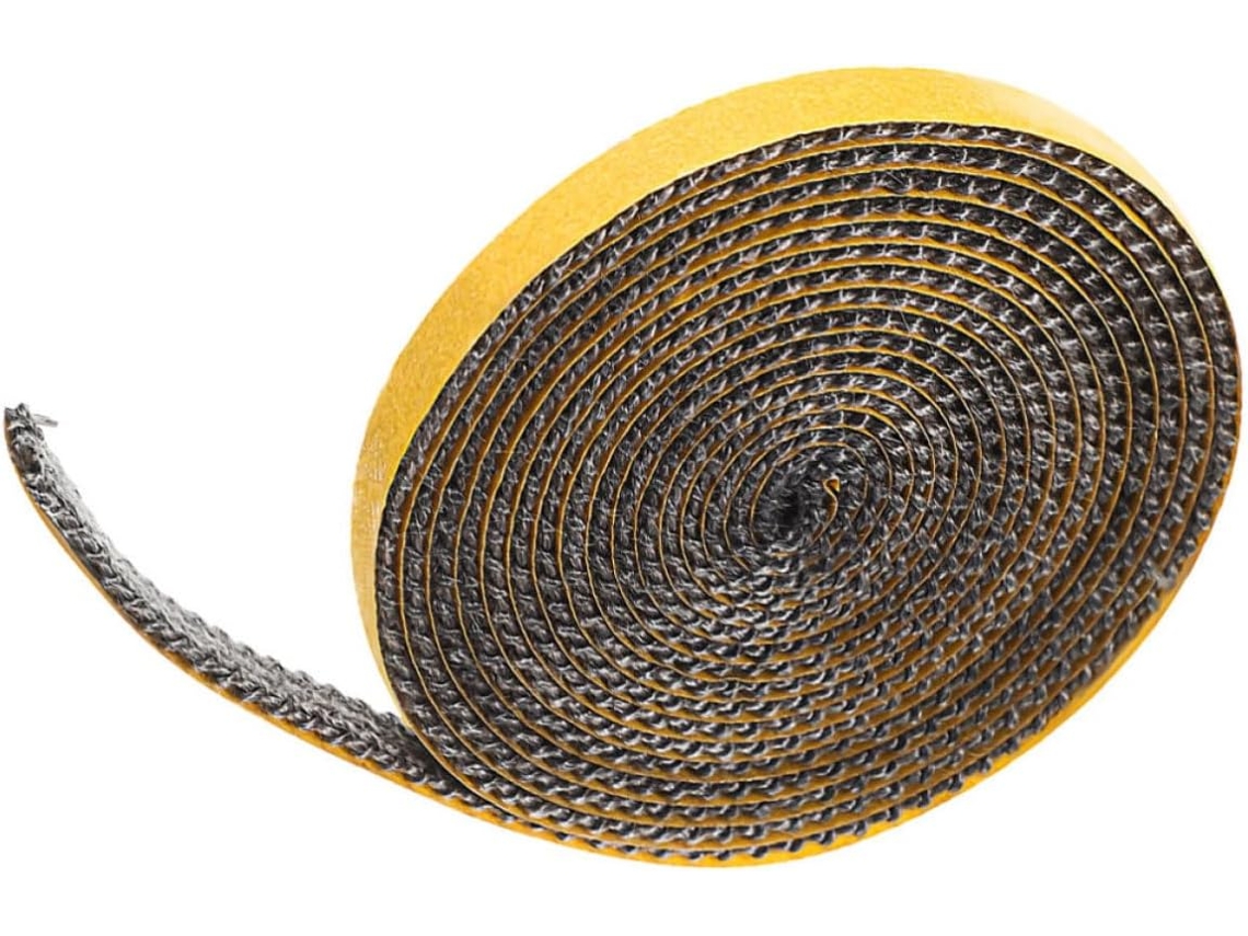 Fita Adesiva Resistente Ao Calor Para Vedação De Portas Fogão E Forno, Fibra De Vidro, Formato Plano, Ideal Para