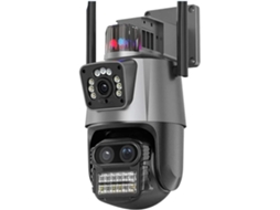 Câmera Wifi Ptz 6k de 12mp, Zoom Digital de 8x, Tela Dupla Externa. SFUSHOS