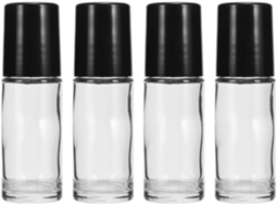 Pacote Com 4 Frascos Roll-on De Vidro Vazios De 30ml, Frascos Recarregáveis.