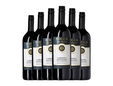 Vinho ROCCA DI PECI Cabernet Sauvignon Delle Venezie (1 L - 6 Unidades)