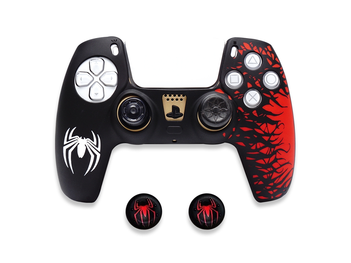 Capa Comando Para Ps5 Capa De Silicone Antiderrapante Para Controle De Videogame Com Capa Para Joystick (preta) Cuich