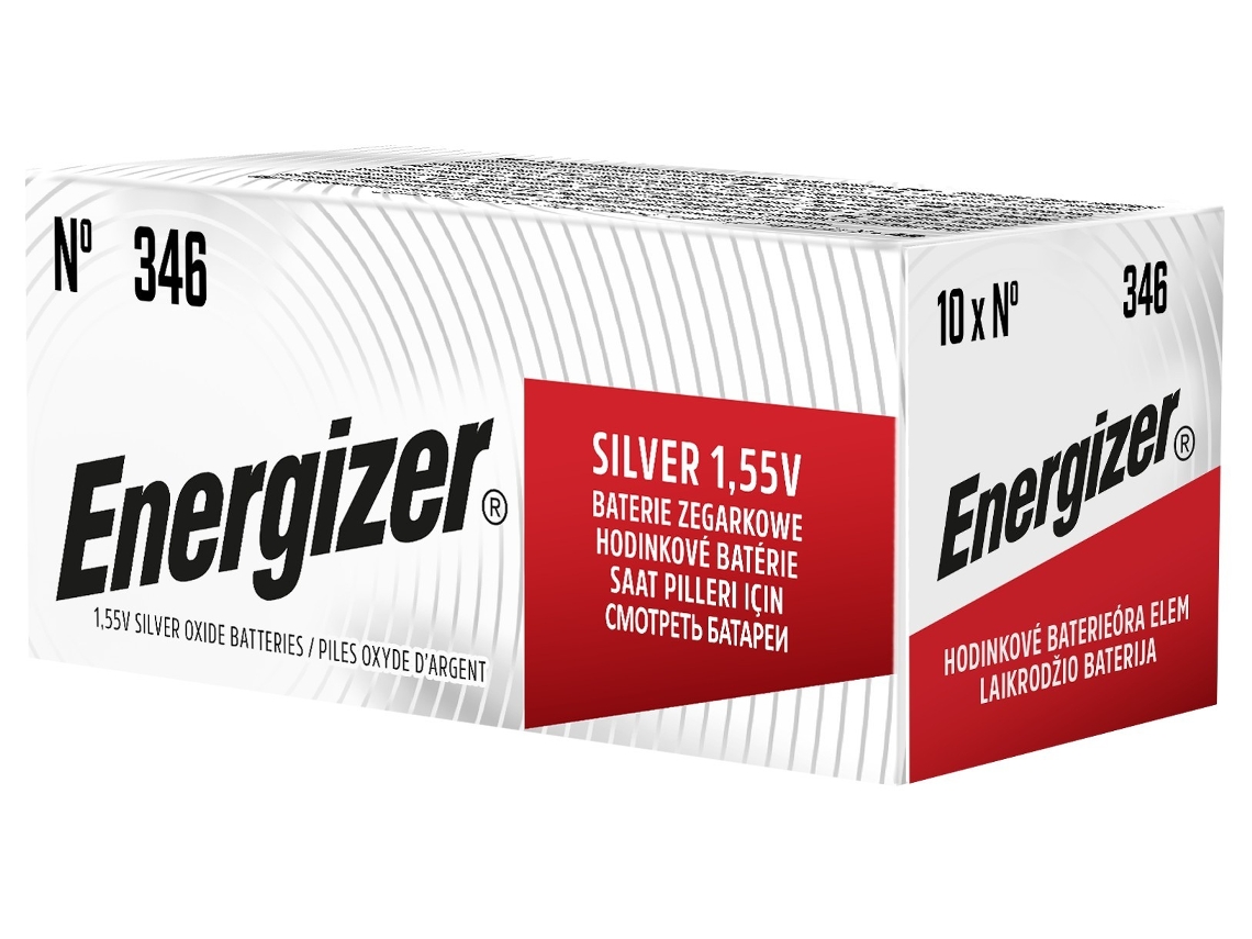 ENERGIZER Pilha de Relógio 346 Pacote 1 Caixa 10 Unidades.