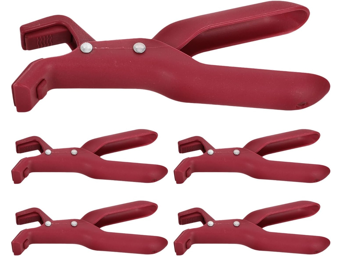 Inoomp Kit de 5 Clipes de Cozinha Anti queimaduras em Silicone,s Ao Calor, para Panelas e Tigelas, Leves, Podem Ser CHABERLU