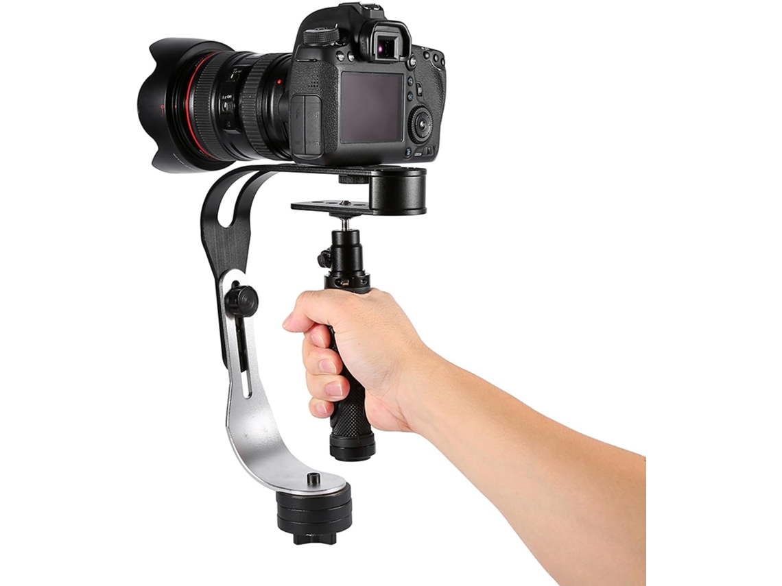 Estabilizador De Vídeo Portátil Cryfokt Pro Para Câmeras Dslr E Slr, Ideal Para Gravações Estáveis, Com Construção