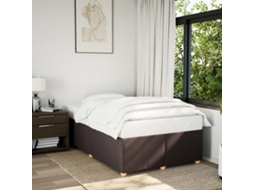 Estrutura De Cama Sem Colchão 120x190cm Castanho Escuro