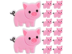 Iplusmile 20 Unidades De Prendedores Lápis Em Formato Porquinho, Enfeites De Lápis Desenho Animado, Prendedores
