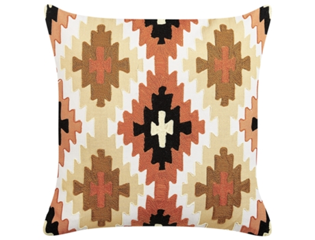Almofada Decorativa BELIANI em Algodão Multicolor 50x50 cm Serampore