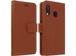 Capa Wallet Para Samsung Yemaesre Castanho