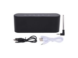 Caixa De Som Bluetooth Com Rádio Hifi Estéreo Subwoofer Portátil Para Casa E Festas Ao Ar Livre