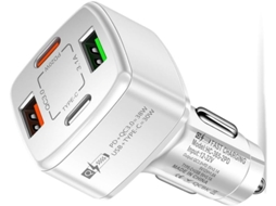 Adaptador De Carregamento Usb-c 38 W Com 4 Portas E Usb 3.1 A Para