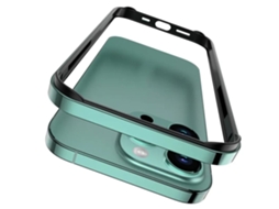Capa Bumper Dual para iPhone 14 pro max VEANXIN Alumínio Verde