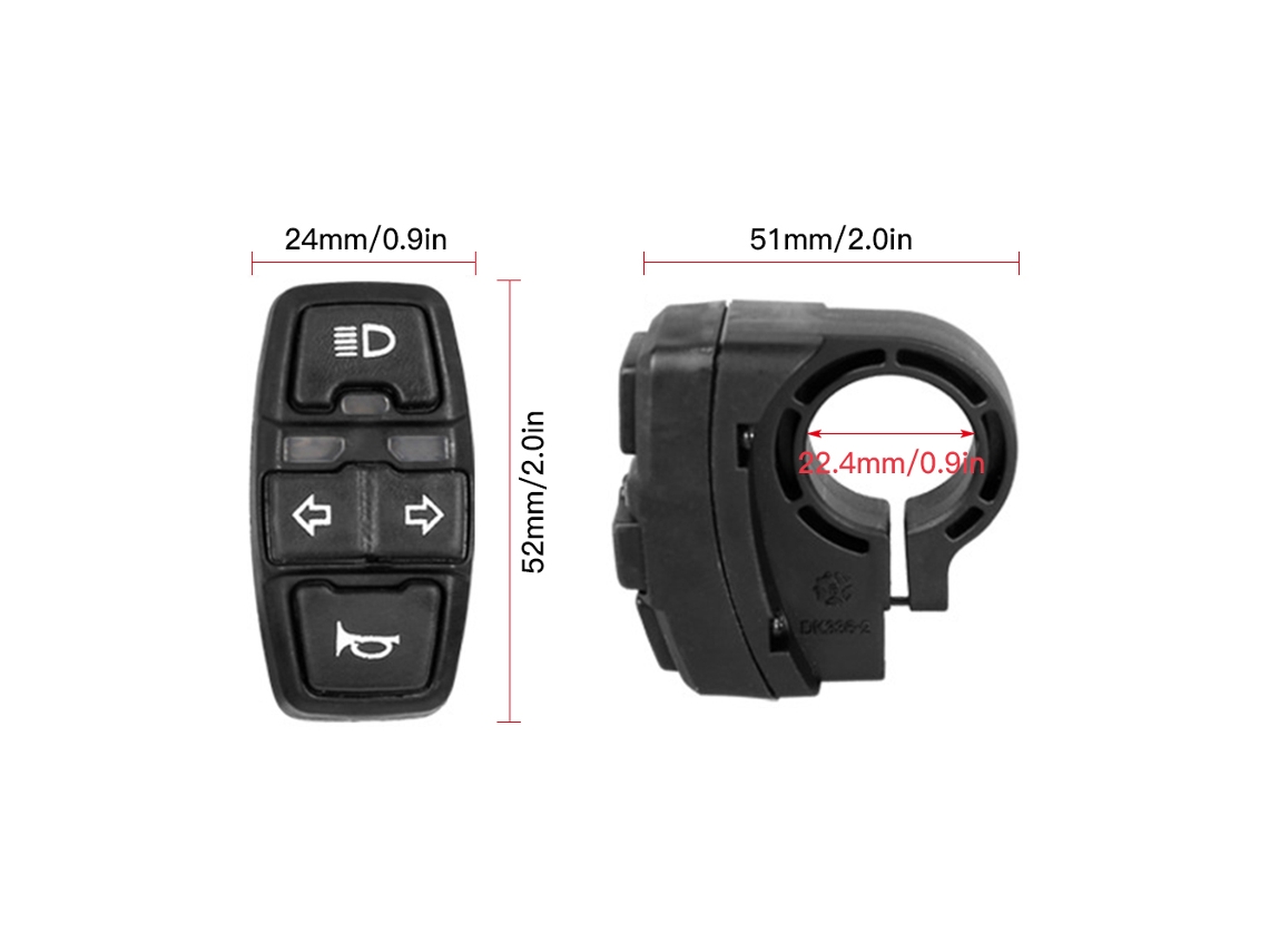 Interruptor 3 em 1 para Bicicleta Elétrica S/MARCA